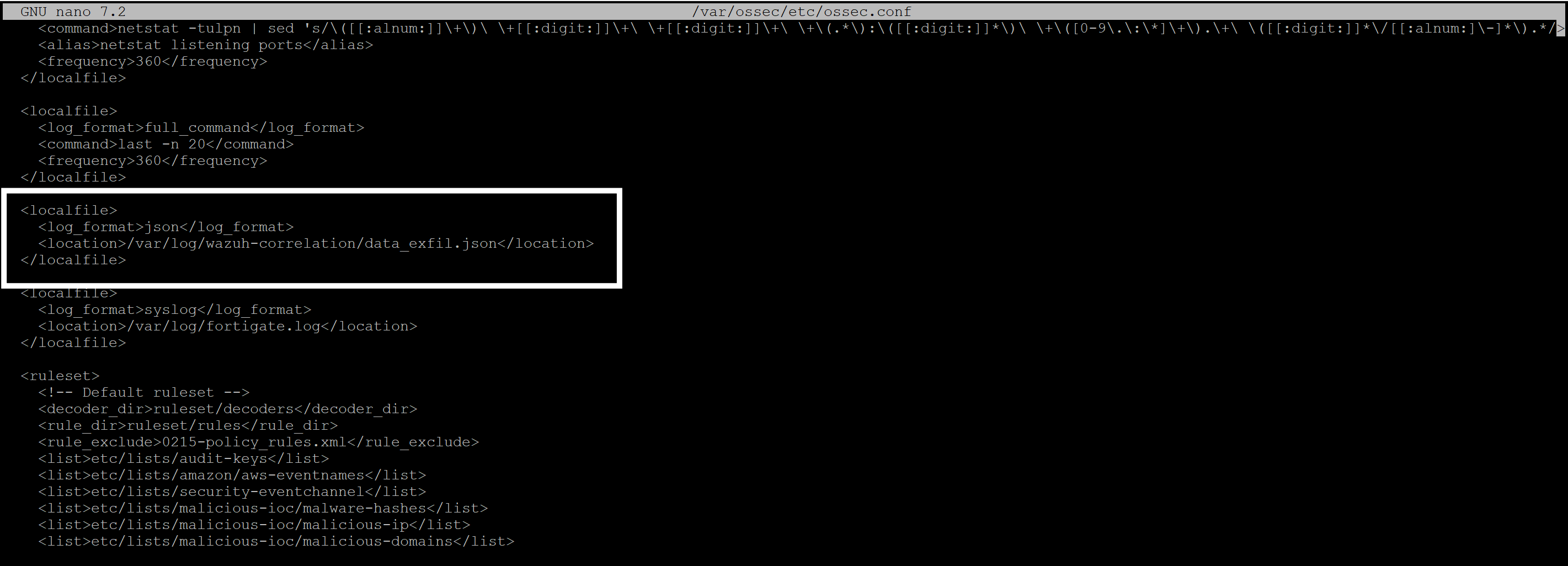 synthetic json log
