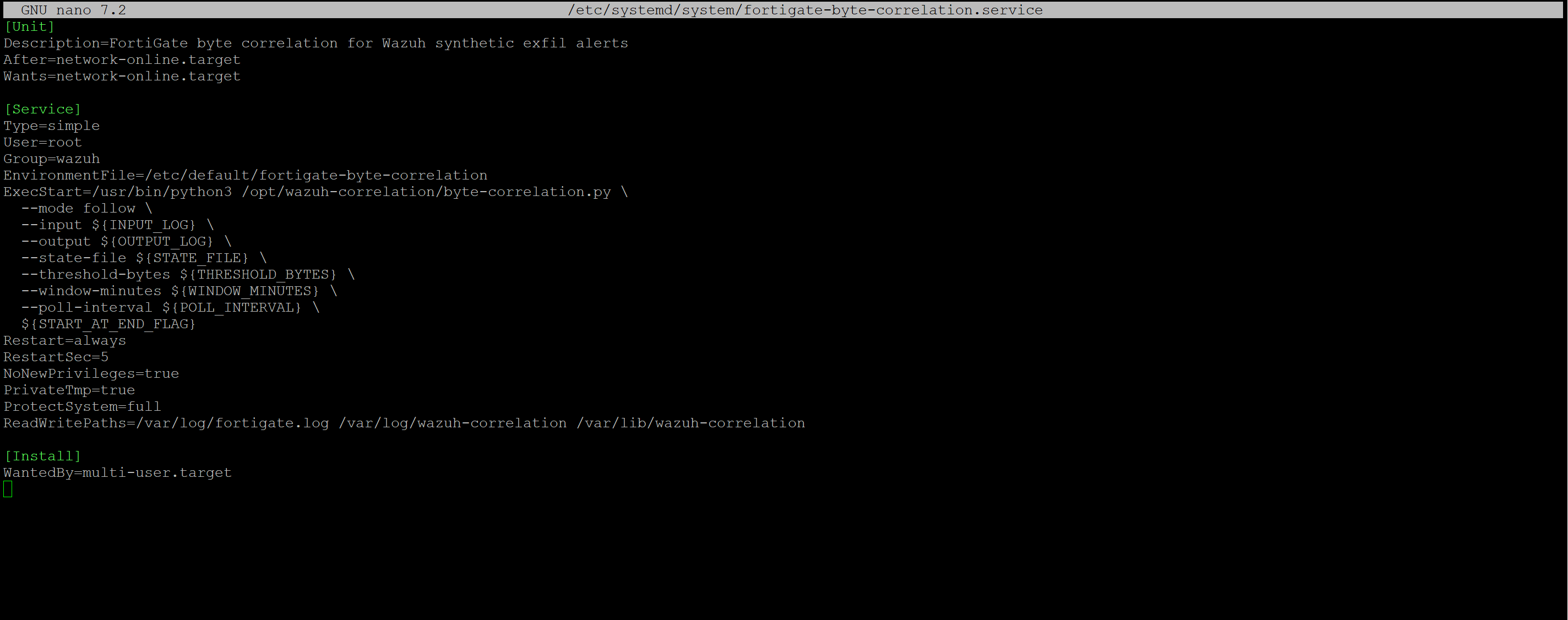 systemd service
